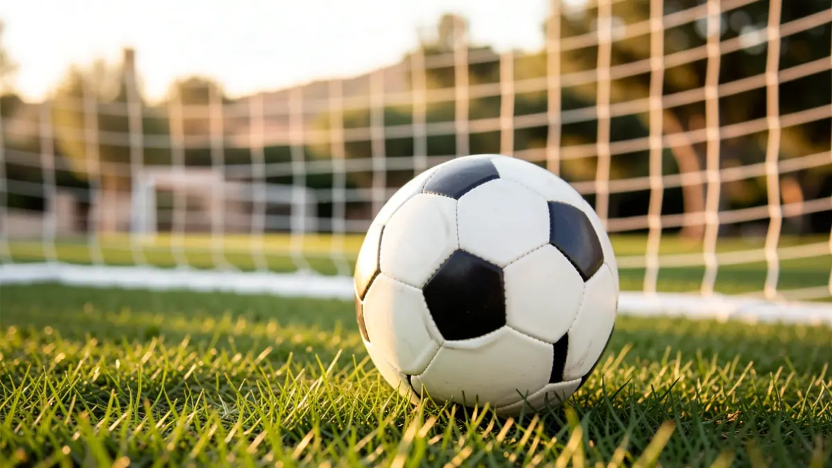 Imatge genèrica d'un camp de futbol amb una pilota.